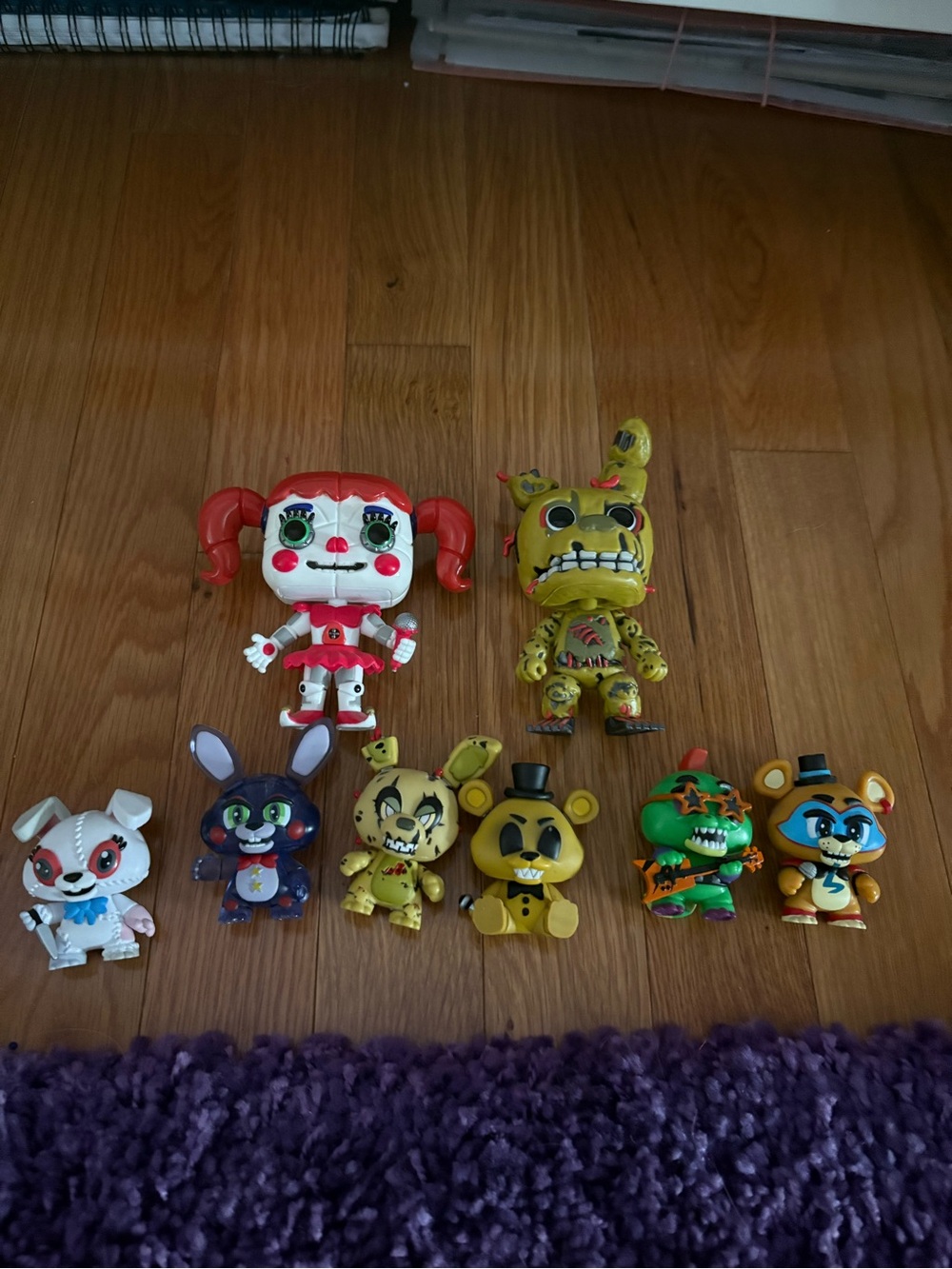 Five nights at freddys funko mini and pop lot fnaf chica springtrap freddy